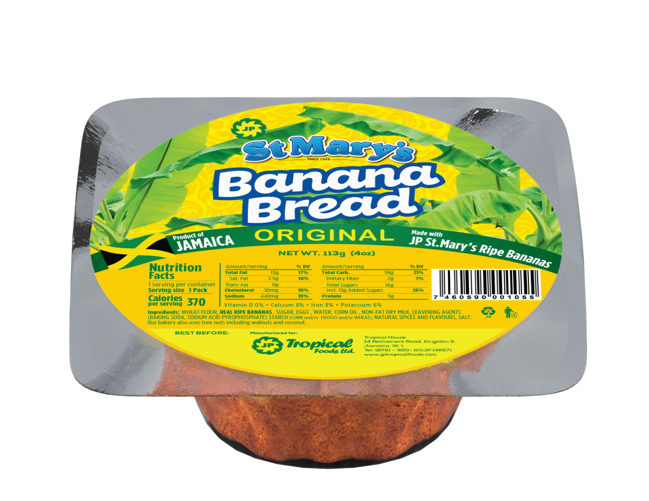 St. Mary's Banana Bread (3oz)