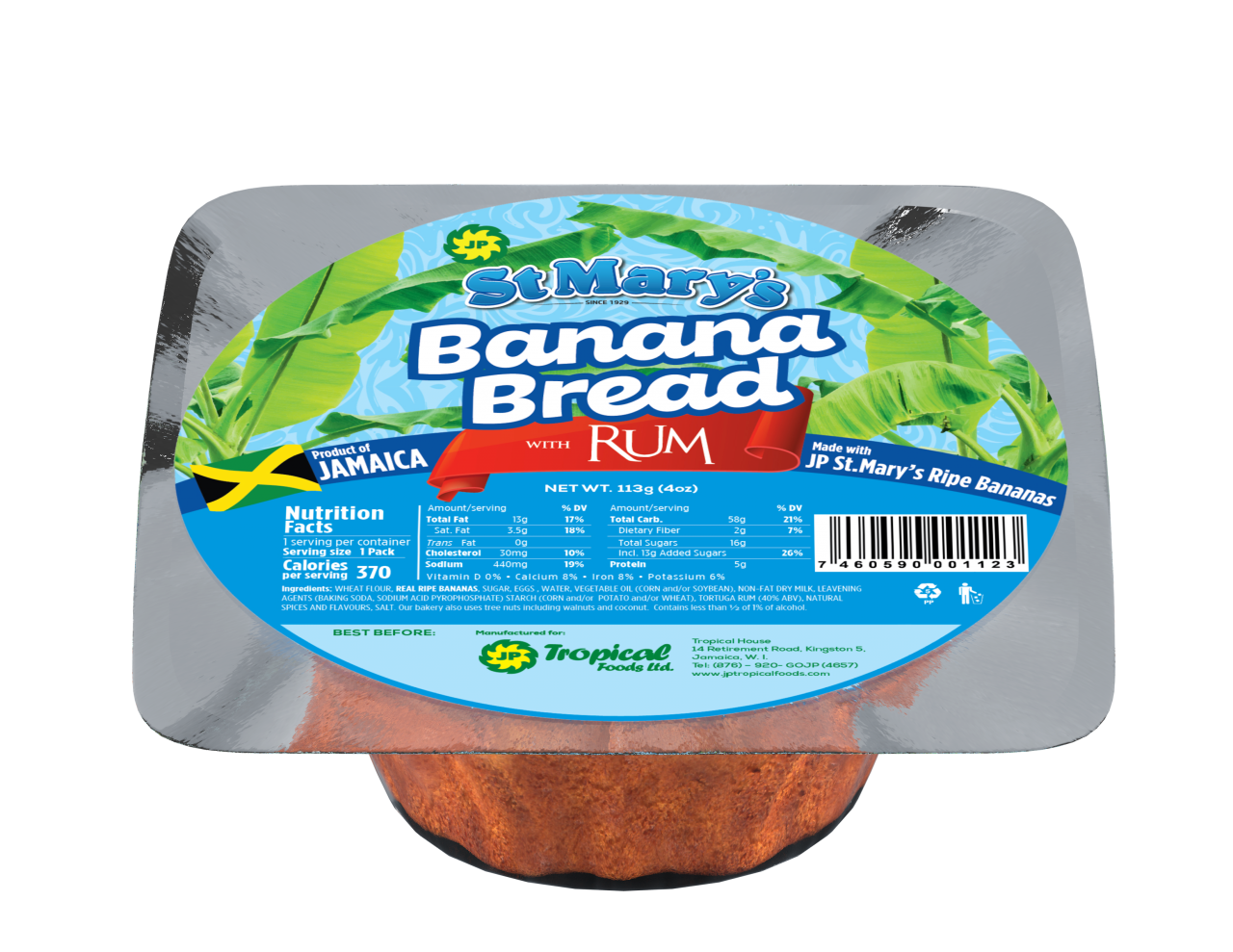 St. Mary's Banana Bread (3oz)